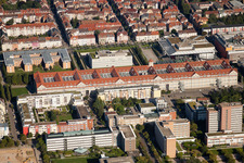 Museum building ensemble ZKM Zentrum fuer Kunst und Medien in Karlsruhe in the state Baden-Wurttemberg