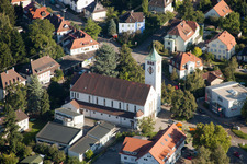 Rüppur, Catholic Christ the King Church in the district Rüppurr in Karlsruhe in the state Baden-Wuerttemberg, Germany