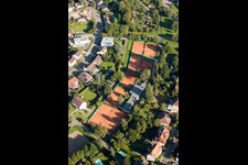 Oblique view of TC Rüppurr 1929 eV in the district Rüppurr in Karlsruhe in the state Baden-Wuerttemberg, Germany