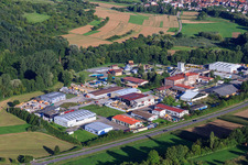 Bunsenstr commercial area in the district Dietenhausen in Keltern in the state Baden-Wuerttemberg, Germany