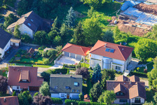 Oblique view of Winzerstr in the district Ellmendingen in Keltern in the state Baden-Wuerttemberg, Germany