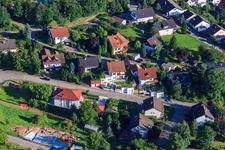 Oblique view of At Keulebuckel in the district Ellmendingen in Keltern in the state Baden-Wuerttemberg, Germany