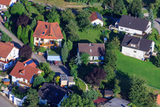 Oblique view of Bergstr in the district Ellmendingen in Keltern in the state Baden-Wuerttemberg, Germany