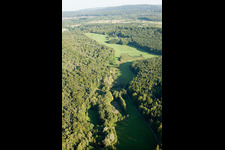 Kettelbachtal Nature Reserve in the district Obernhausen in Birkenfeld in the state Baden-Wuerttemberg, Germany out of the air