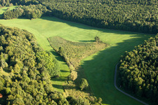 Kettelbachtal Nature Reserve in the district Obernhausen in Birkenfeld in the state Baden-Wuerttemberg, Germany from the plane
