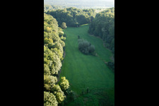 Kettelbachtal Nature Reserve in the district Obernhausen in Birkenfeld in the state Baden-Wuerttemberg, Germany from a drone