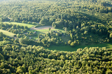 Kettelbachtal Nature Reserve in the district Obernhausen in Birkenfeld in the state Baden-Wuerttemberg, Germany from above
