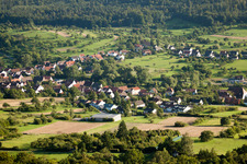 From the north in the district Obernhausen in Birkenfeld in the state Baden-Wuerttemberg, Germany