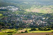 From the north in the district Gräfenhausen in Birkenfeld in the state Baden-Wuerttemberg, Germany