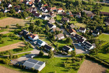 Aerial photograpy of Kesslerstr in the district Obernhausen in Birkenfeld in the state Baden-Wuerttemberg, Germany