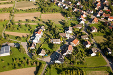 Aerial view of Weinbergstr in the district Obernhausen in Birkenfeld in the state Baden-Wuerttemberg, Germany