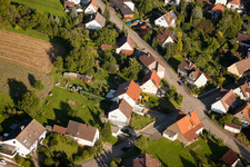 Weinbergstr in the district Obernhausen in Birkenfeld in the state Baden-Wuerttemberg, Germany out of the air