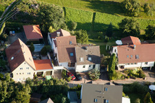 Mühlgasse in the district Gräfenhausen in Birkenfeld in the state Baden-Wuerttemberg, Germany from above