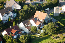 Aerial photograpy of Mühlgasse in the district Gräfenhausen in Birkenfeld in the state Baden-Wuerttemberg, Germany
