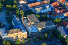 L. Riedinger Elementary School, Town Hall under renovation in Kandel in the state Rhineland-Palatinate, Germany