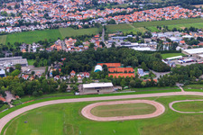 Sand track race track of the Herxheim Motorsport Association in Herxheim bei Landau in the state Rhineland-Palatinate, Germany