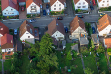 Waldstr in Kandel in the state Rhineland-Palatinate, Germany from the drone perspective