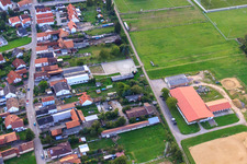 Horse farm at Altbach in the district Minderslachen in Kandel in the state Rhineland-Palatinate, Germany