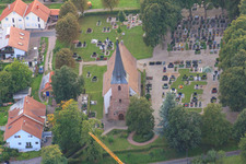 Protest. Church at the cemetery in Insheim in the state Rhineland-Palatinate, Germany