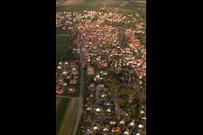 Aerial view of Village view in Insheim in the state Rhineland-Palatinate, Germany
