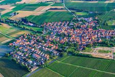 Village view from the northwest in Impflingen in the state Rhineland-Palatinate, Germany