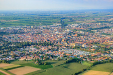 City center from the west in Landau in der Pfalz in the state Rhineland-Palatinate, Germany