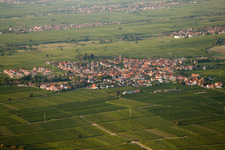 District Nußdorf in Landau in der Pfalz in the state Rhineland-Palatinate, Germany seen from above