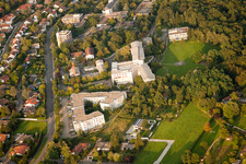 Landau in der Pfalz in the state Rhineland-Palatinate, Germany from a drone
