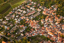 Aerial view of Grape variety district in the district Godramstein in Landau in der Pfalz in the state Rhineland-Palatinate, Germany