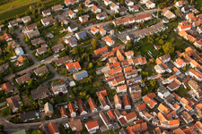 Neugasse in the district Godramstein in Landau in der Pfalz in the state Rhineland-Palatinate, Germany from above
