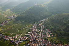 Aerial view of Middle Hambach in the district Hambach an der Weinstraße in Neustadt an der Weinstraße in the state Rhineland-Palatinate, Germany