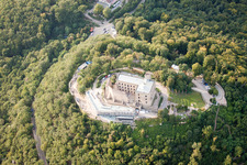 Aerial photograpy of Hambach, Hambach Castle in the district Hambach an der Weinstraße in Neustadt an der Weinstraße in the state Rhineland-Palatinate, Germany
