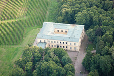Oblique view of Palace Villa Ludwigshoehe in Edenkoben in the state Rhineland-Palatinate