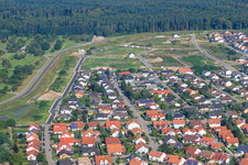 New development area Forstlandallee in Jockgrim in the state Rhineland-Palatinate, Germany