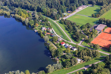 Old Harbor Eggenstein-Leopoldshafen, Sports Fields FV-Leopoldshafen 1936 eV in the district Leopoldshafen in Eggenstein-Leopoldshafen in the state Baden-Wuerttemberg, Germany