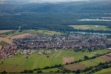 Village view in the district Büchenau in Bruchsal in the state Baden-Wuerttemberg, Germany