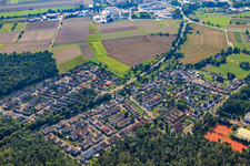 Aerial view of Forest Bridge in Weingarten in the state Baden-Wuerttemberg, Germany