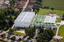 Walzbachhalle and swimming pool in Weingarten in the state Baden-Wuerttemberg, Germany