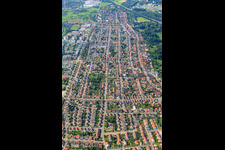 Kirchhofstr in the district Neureut in Karlsruhe in the state Baden-Wuerttemberg, Germany