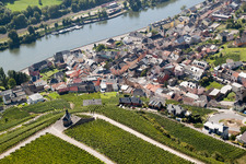 Aerial photograpy of Wormeldange in the state Greiwemaacher, Luxembourg