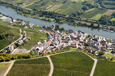 Oblique view of Wormeldange in the state Greiwemaacher, Luxembourg