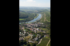 Wormeldange in the state Greiwemaacher, Luxembourg out of the air