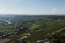 Aerial view of Remich in the state Remich, Luxembourg