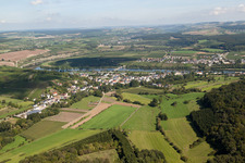 Aerial photograpy of Remich in the state Remich, Luxembourg
