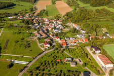 Village - View in the district Wochern in Perl in the state Saarland, Germany