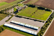Freight forwarding building a logistics and transport company Fixemer Logistics GmbH, International Transport & Logistics Services in Perl in the state Saarland, Germany from above