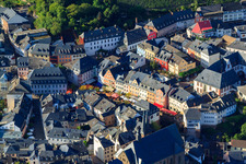 At the market in the district Beurig in Saarburg in the state Rhineland-Palatinate, Germany
