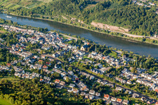 Village on the river bank areas in Wasserliesch in the state Rhineland-Palatinate, Germany