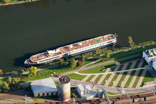 Oblique view of Wasserbillig in the state Grevenmacher, Luxembourg