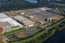 Oblique view of Daimler / Mercedes Benz GLC on the island of Green in Germersheim in the state Rhineland-Palatinate, Germany